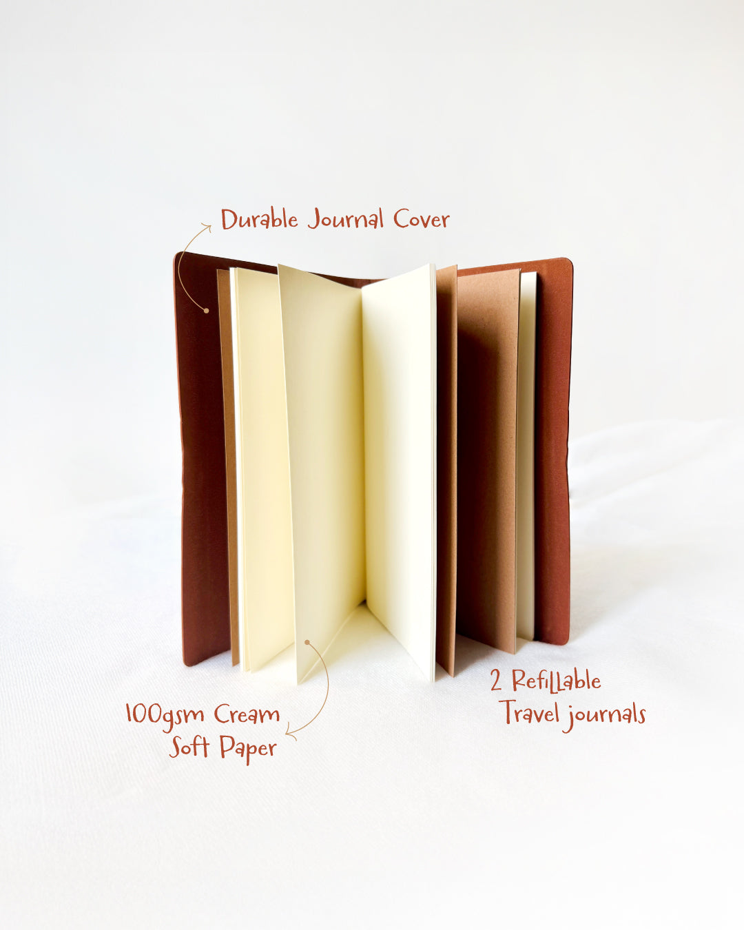 Refillable Blank Journals from Poplin