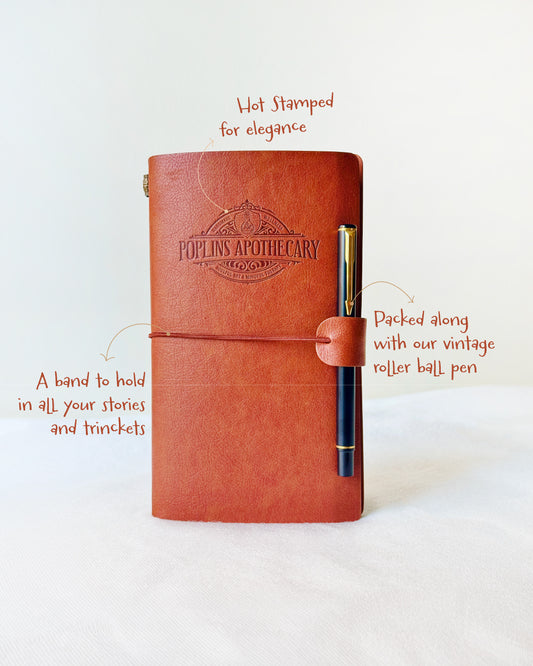 Blank travellers journal