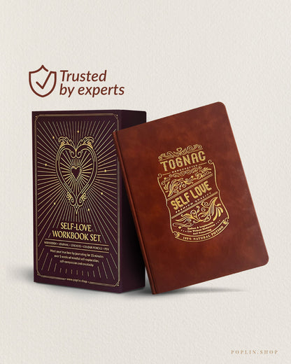 Therapist and expert trusted self-love journal and workbook set